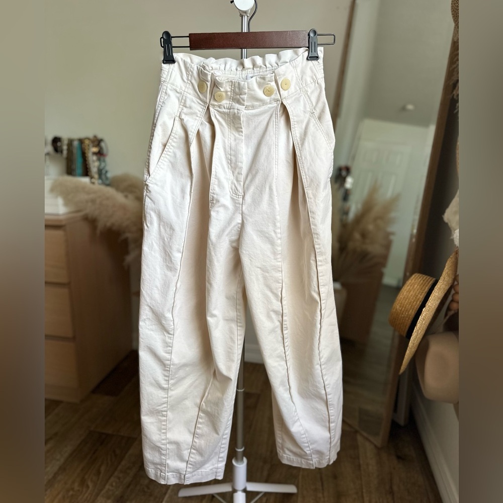Mango Women’s Cream Trouser Pants